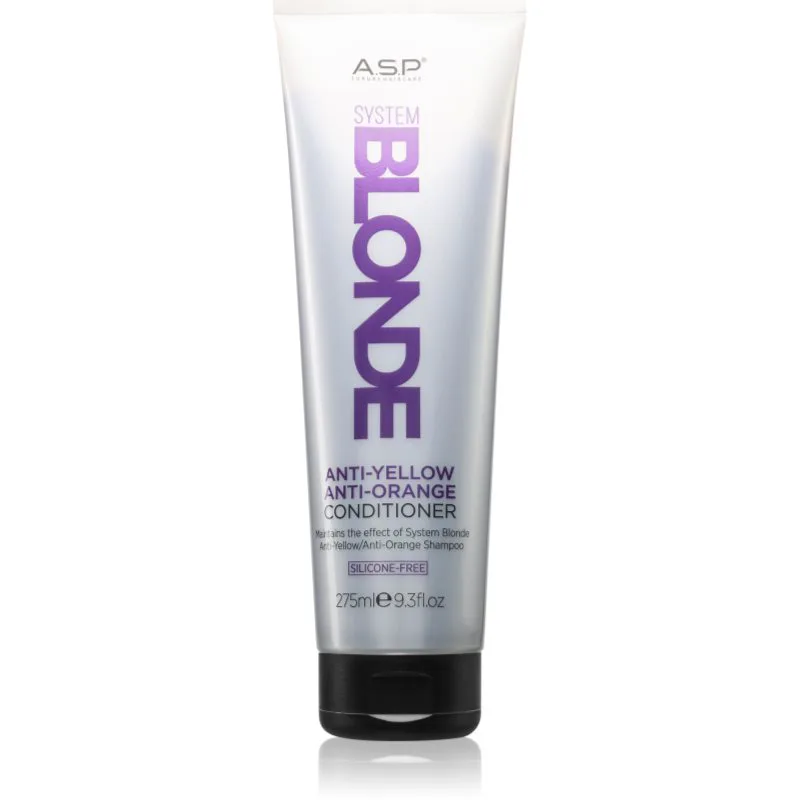 ASP System Blonde Anti-Yellow κοντίσιονερ για ξανθά και γκρίζα μαλλιά 275 ml