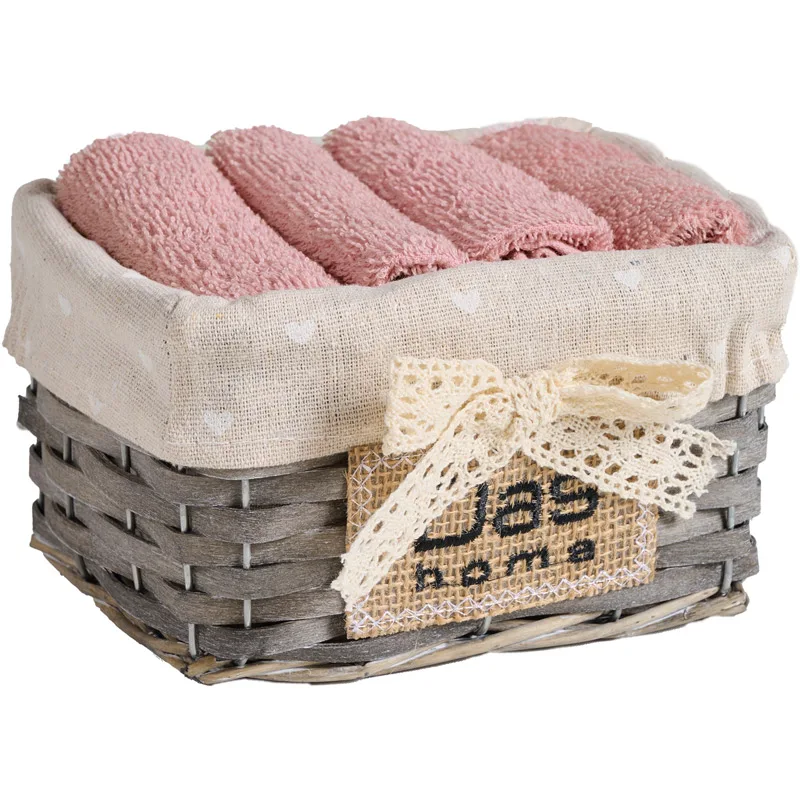 Λαβέτες Χεριών Σετ 4τμχ Das Home Soft 4003 Nude 30x30