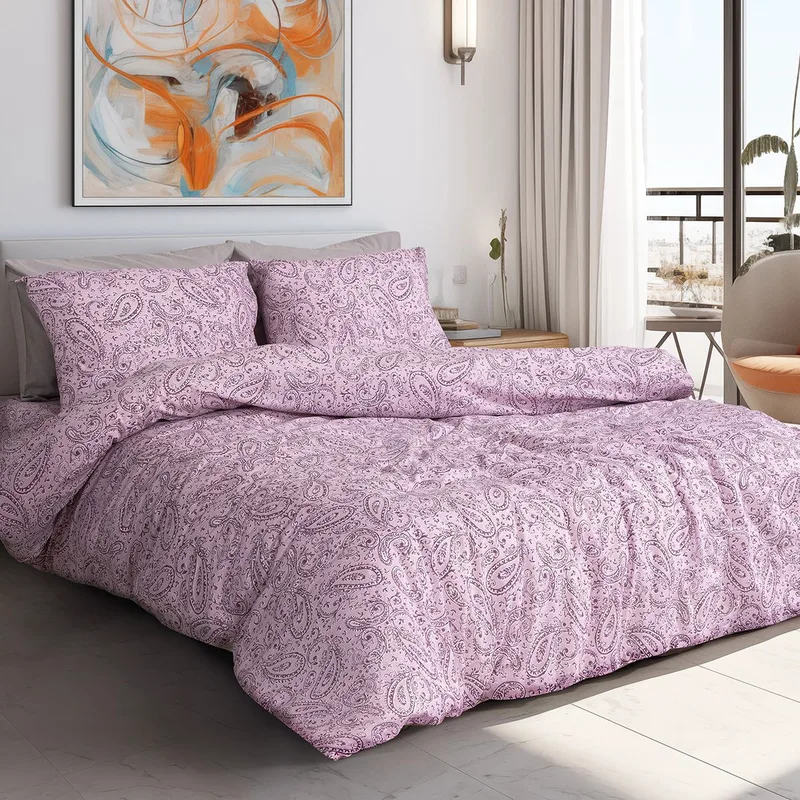 Beauty Home Σετ σεντόνια μονά με λάστιχο Aelia Art 12257 100x200+30 Λιλά