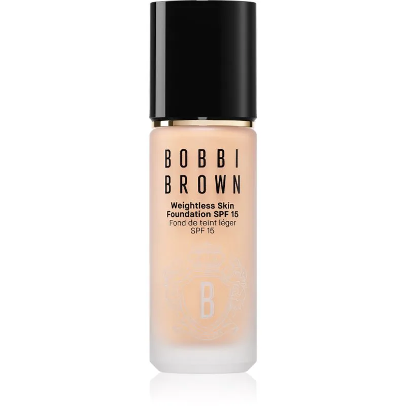 Bobbi Brown Weightless Skin Foundation SPF 15 μακράς διαρκείας μεικ απ με ενυδατικό αποτέλεσμα απόχρωση Warm Μπεζ 30 ml