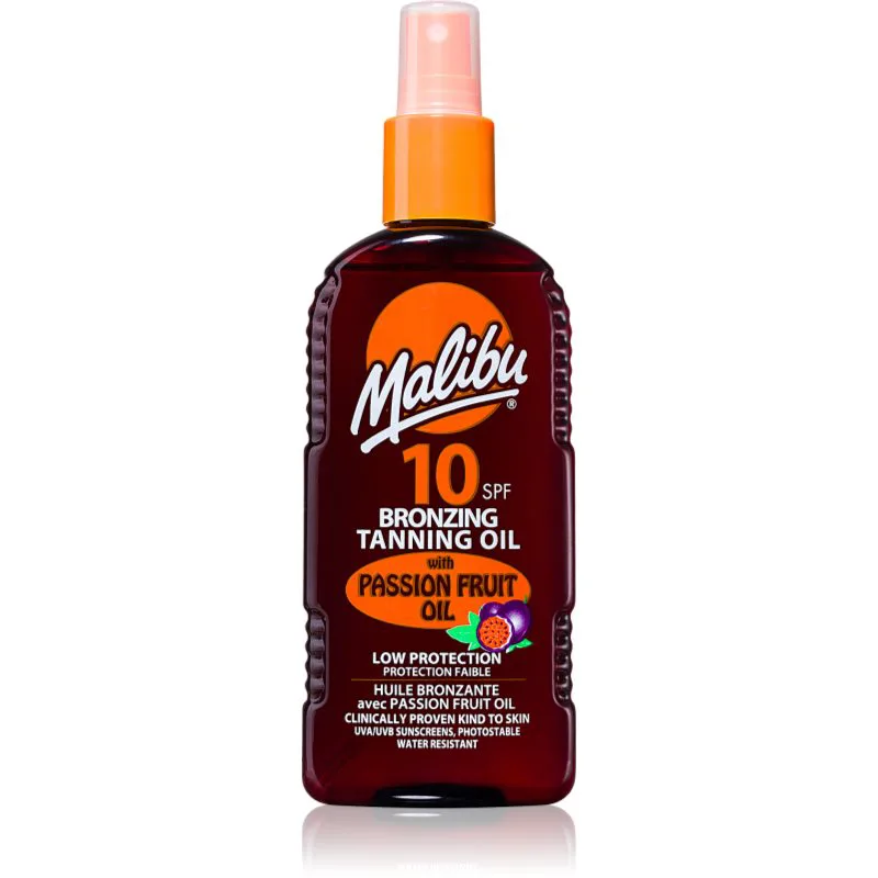 Malibu Bronzing Tanning Oil λάδι περιποίησης και μαυρίσματος με τερακότα 200 ml