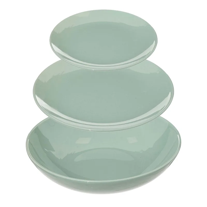 Σετ Πιάτα 18τμχ S-D Colorama Mint 154520L