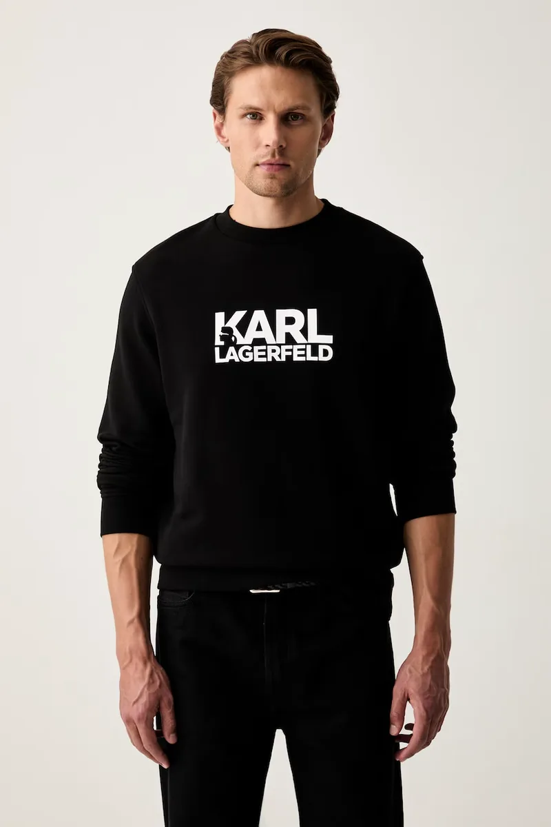 Karl Lagerfeld μπλούζα ανδρική βαμβακερή