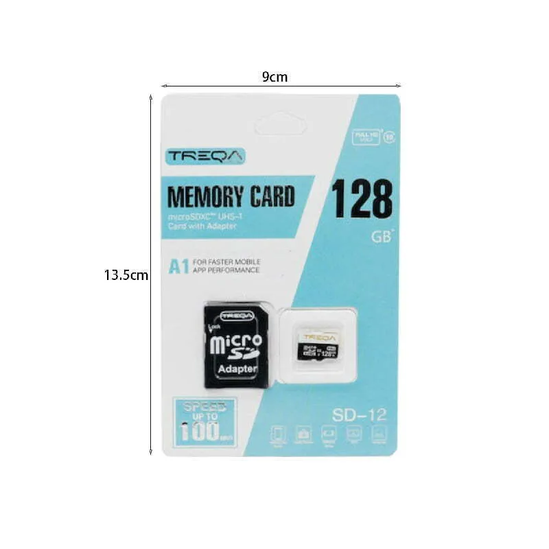 Treqa SD-12 SDHC 128GB Class 10 U1 A1 UHS-I με αντάπτορα