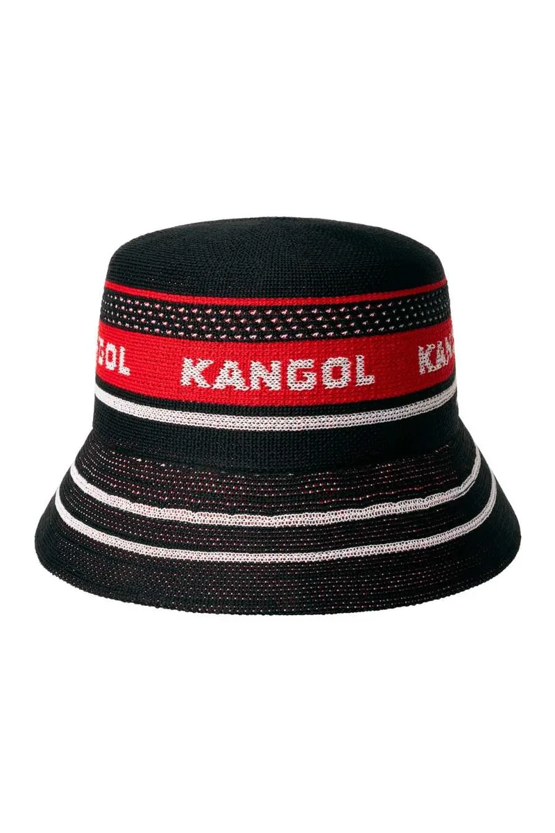 KANGOL Καπέλα TROPIC GAME STRIPE LAHINCH - BLACK-K3823-BLACK