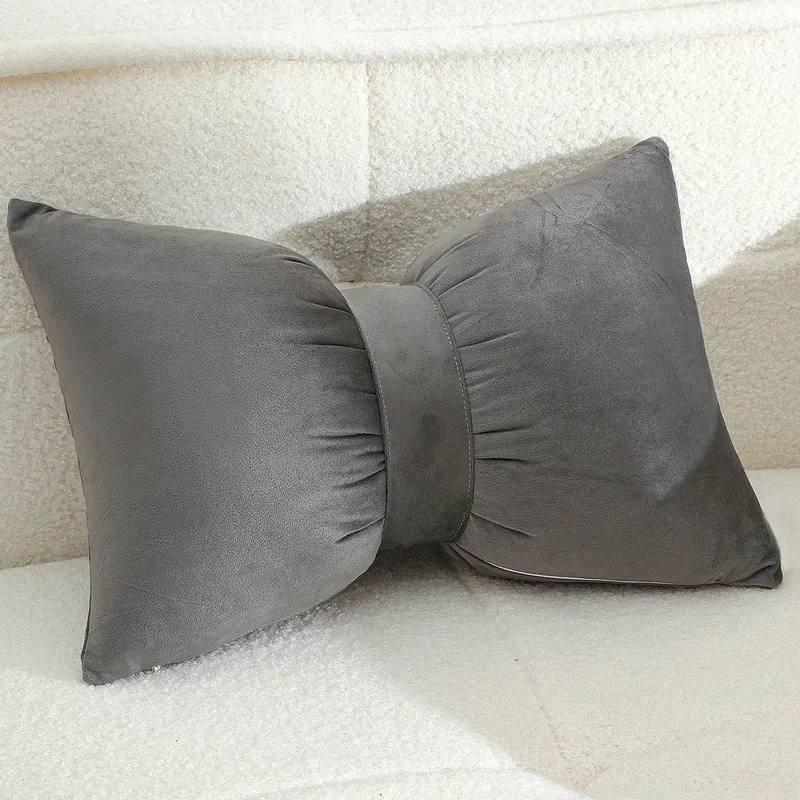 Διακοσμητικό Μαξιλάρι 50X35 Melinen Bow Grey (50x35)