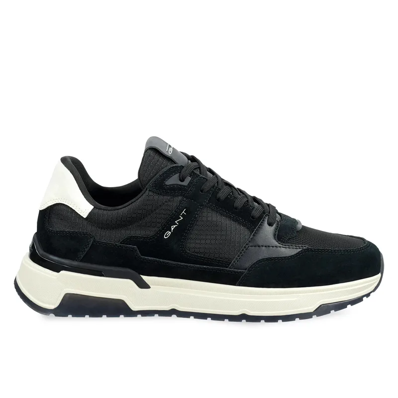 Ανδρικά Δερμάτινα Sneakers Gant Jeuton 31633015-G00 Μαύρα