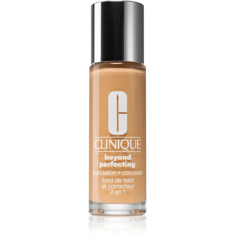 Clinique Beyond Perfecting™ Foundation + Concealer μεικ απ και διορθωτής 2 σε 1 απόχρωση CN 58 Honey 30 ml