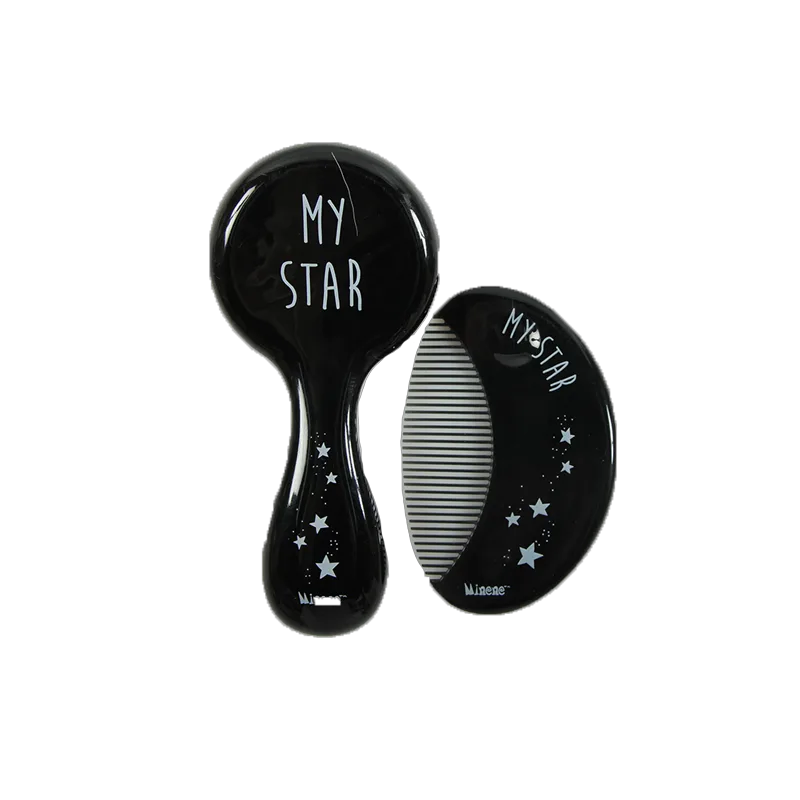 Σετ Βρεφική Βούρτσα & Χτενάκι Minene Baby Set Hair Black 18319006190OS (Χρώμα: Μαύρο) - Minene - 18319006190OS