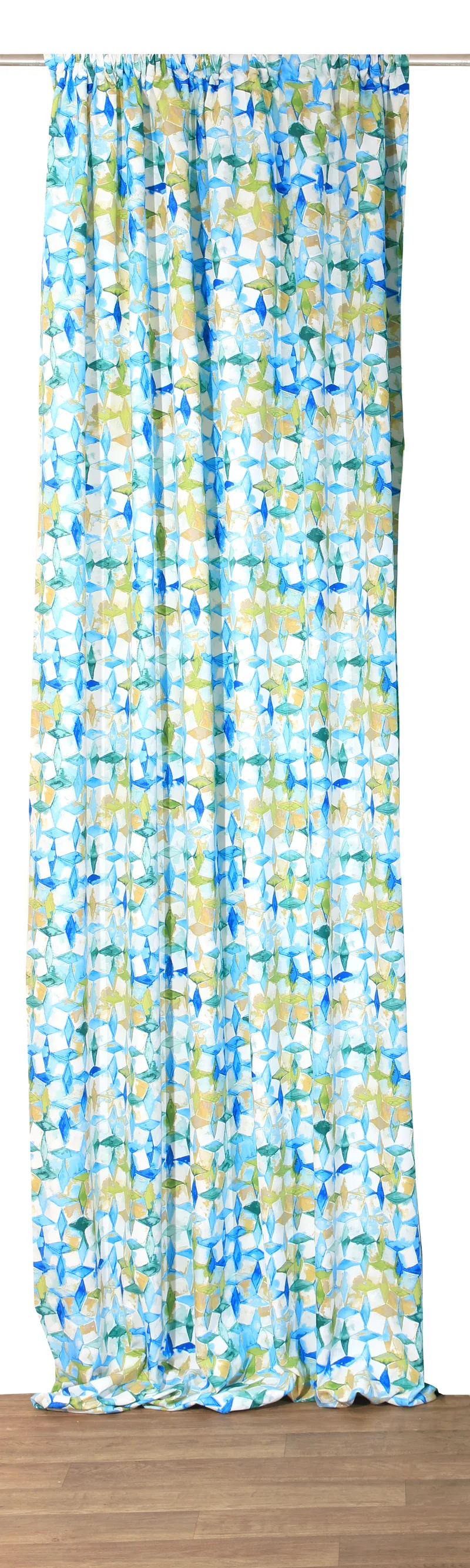 Κουρτίνα με τρέσα (280Χ270) RUBIK BLUE, ANNA RISKA