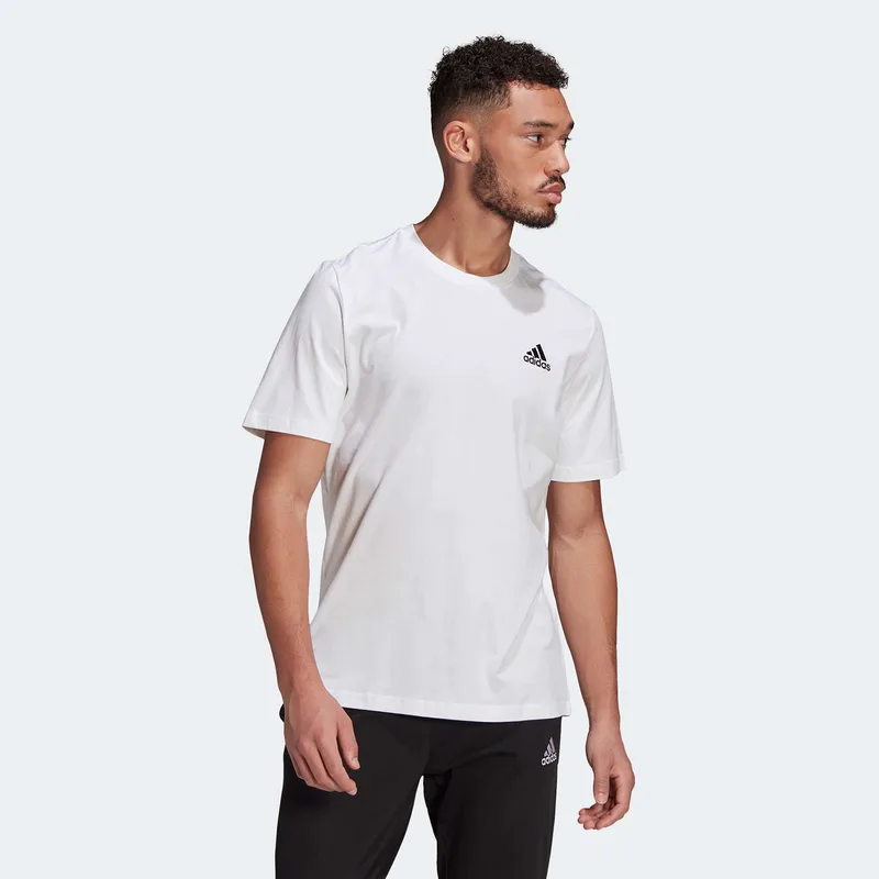 ESSENTIALS EMBROIDERED SMALL LOGO T-SHIRT ΑΣΠΡΟ