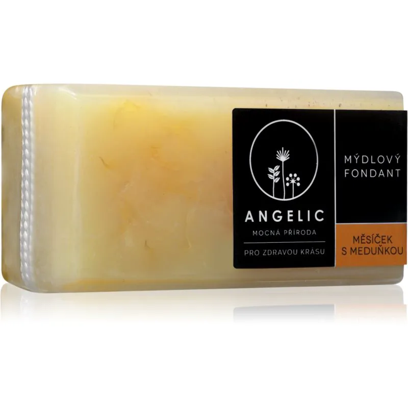 Angelic Soap fondant Měsíček s meduňkou έξτρα απαλό φυσικό σαπούνι 200 γρ