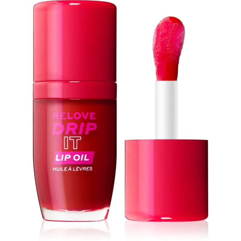 Revolution Relove Drip It Έλαιο για τα χείλη απόχρωση Cherry 5.5 ml
