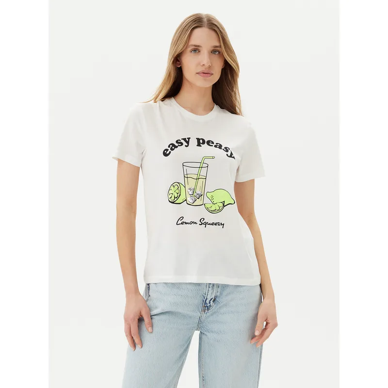 ONLY T-Shirt Kita 15349150 Λευκό Regular Fit