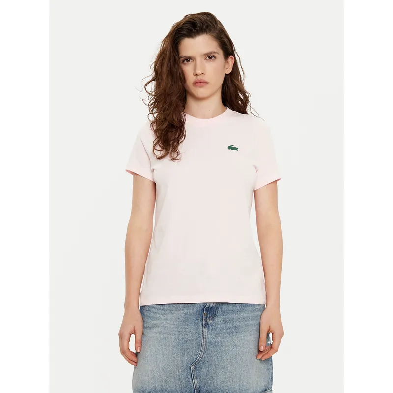 Lacoste T-Shirt TF9246 Ροζ Slim Fit