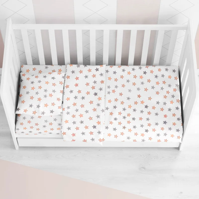 Σεντόνι Λίκνου 80x110 Dimcol Star 103 Grey 80x110