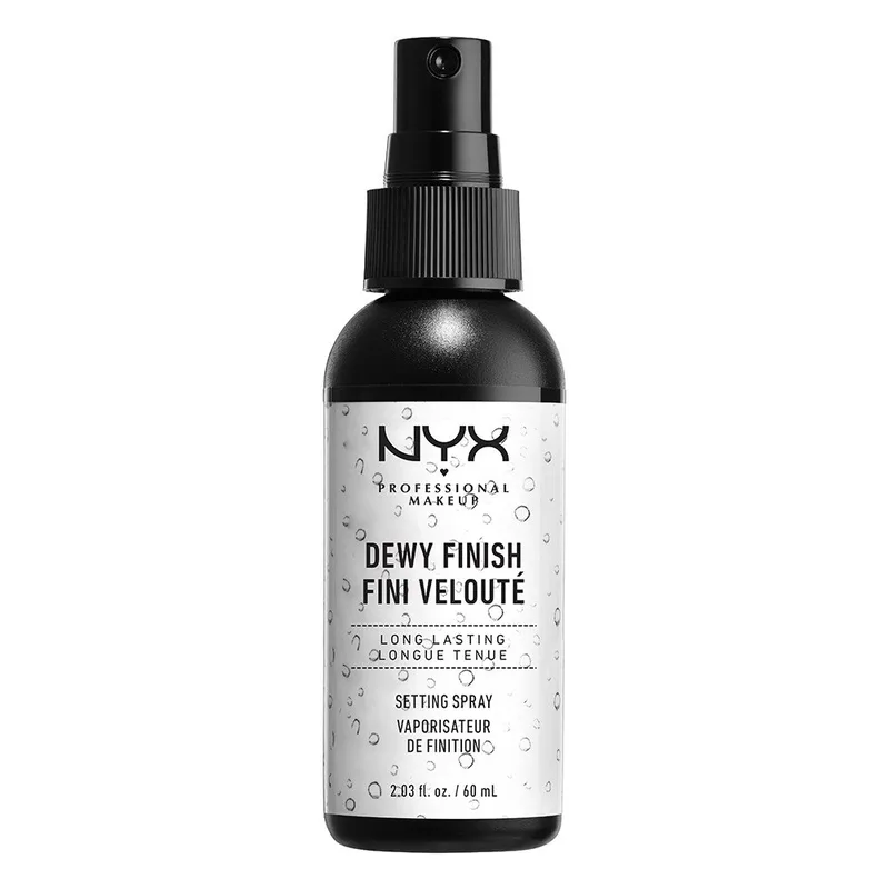 Nyx Professional Makeup Dewy Finish Makeup Setting Spray Ιδανικό για Μακιγιάζ που Διαρκεί & Εκπέμπει Φρεσκάδα 60ml