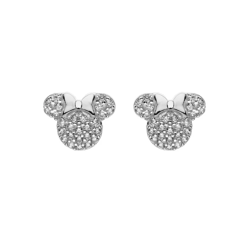 DISNEY Ασημένια Σκουλαρίκια Με τη Minnie Mouse ES00049SZWL.CS