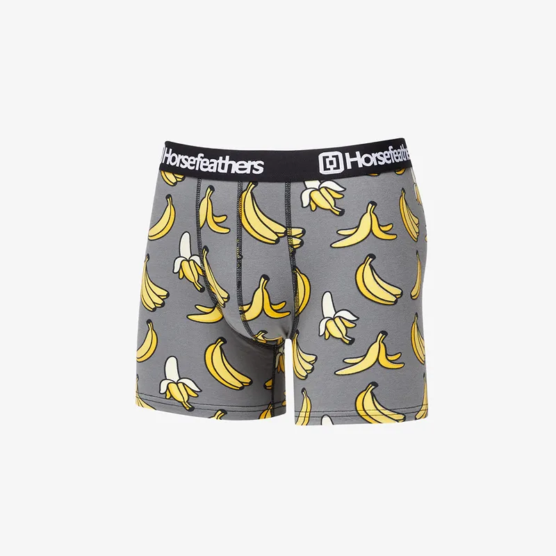 Μπόξερς Horsefeathers Sidney Boxer Shorts Grey/ Bananas Print M