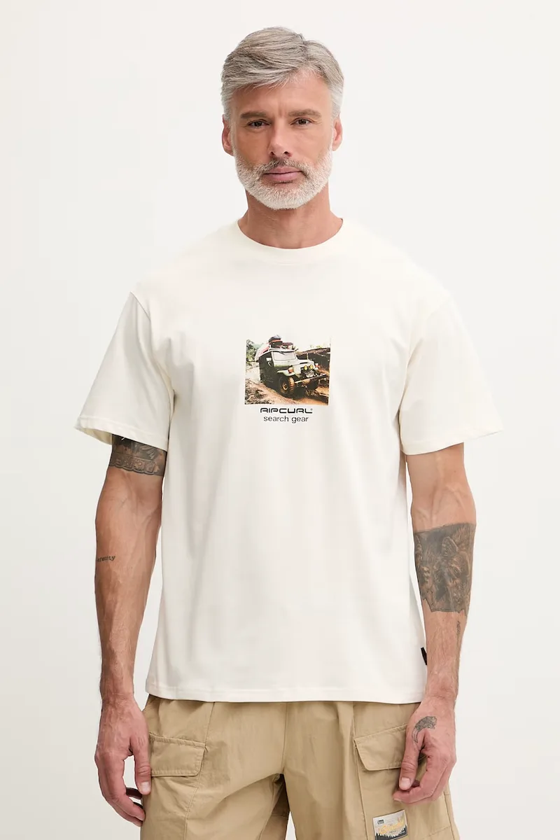 Rip Curl t-shirt ανδρικό βαμβακερό SEARCH RIG TEE