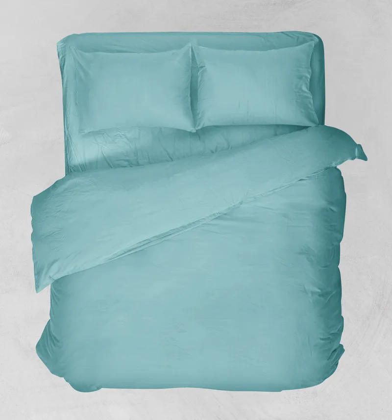 Σεντόνι μεμονωμένο μονό με λάστιχο (100Χ200+25) BASIC TURQUOISE, VIOPROS