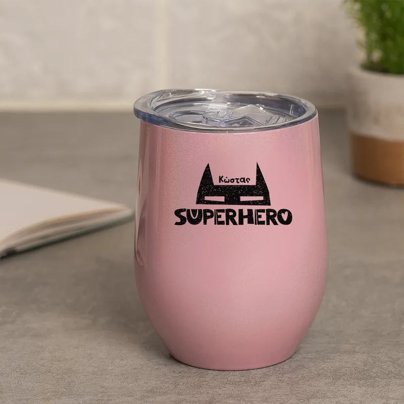 SuperHero - Κούπα Θερμός 355ml - Ροζ