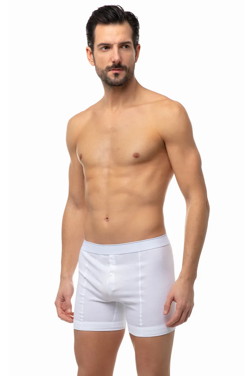 Minerva Classic ανδρικό boxer με άνοιγμα & κουμπί-2130-05
