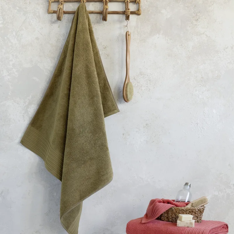 Πετσέτα Μπάνιου Nima Feel Fresh Χρυσό Brown 90x145