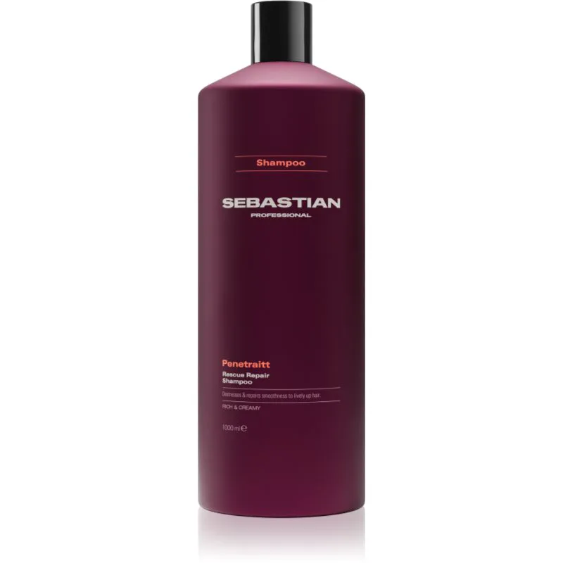 Sebastian Professional Penetraitt σαμπουάν για κατεστραμμένα, χημικά επεξεργασμένα μαλλιά 1000 ml