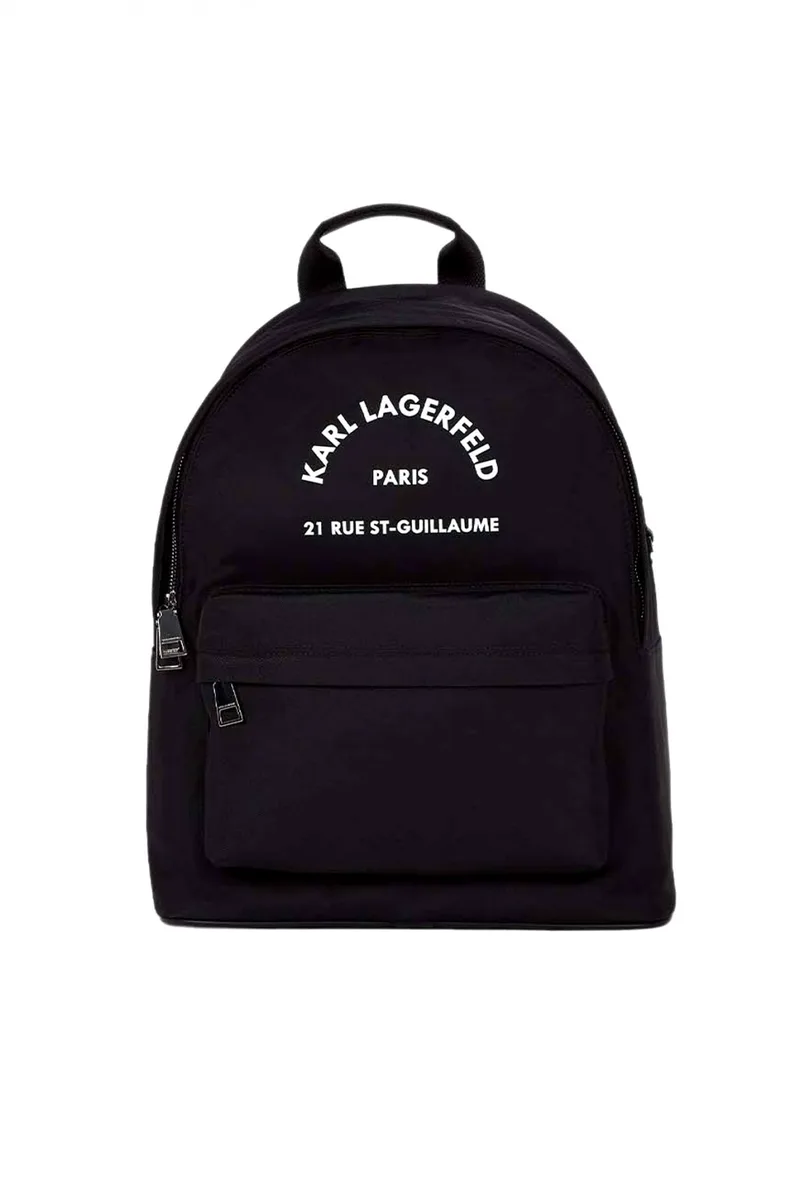 KARL LAGERFELD ΤΣΑΝΤΑ BACKPACK LOGO ΜΑΥΡΟ