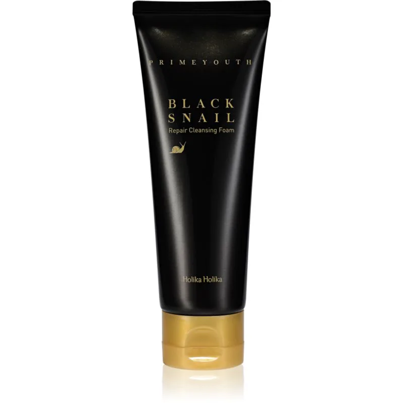 Holika Holika Prime Youth Black Snail καθαριστικός αφρός με εκχύλισμα σαλιγκαριών 100 ml