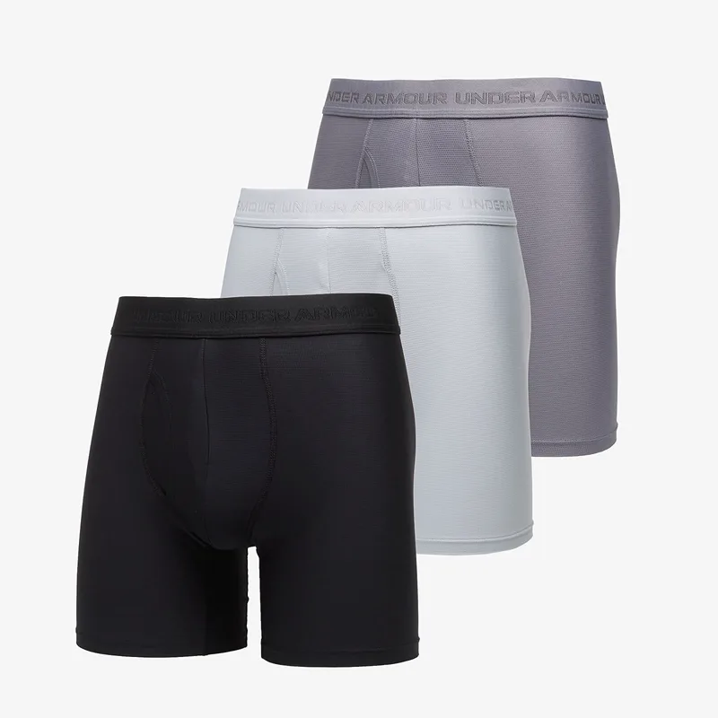 Μπόξερς Under Armour Performance Tech Mesh Mod 6in 3-Pack Gray XXL