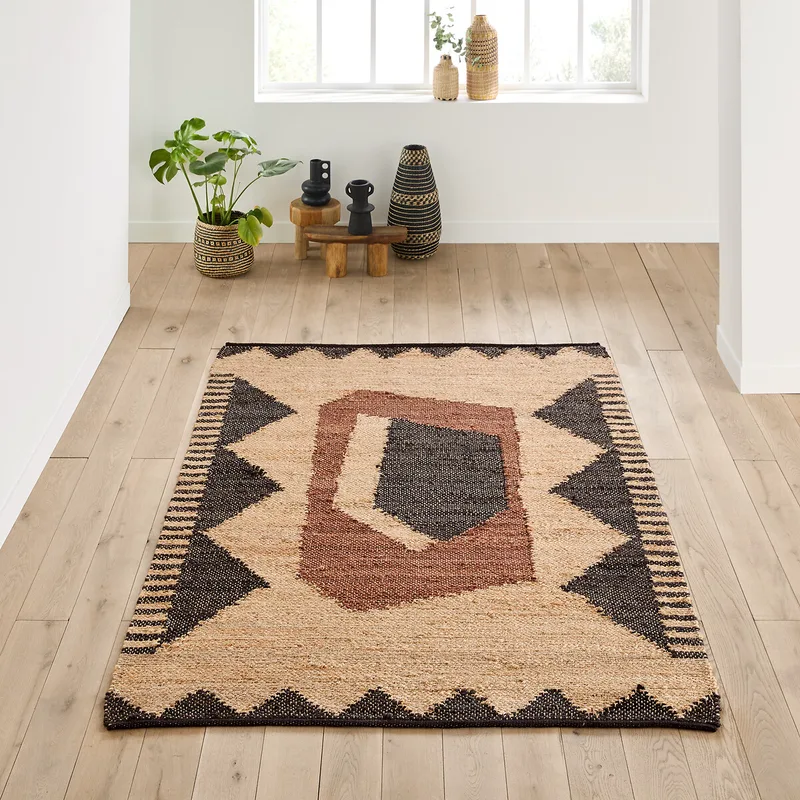 Χαλί από 93% γιούτα 120x170 cm Μ120xΠ170cm