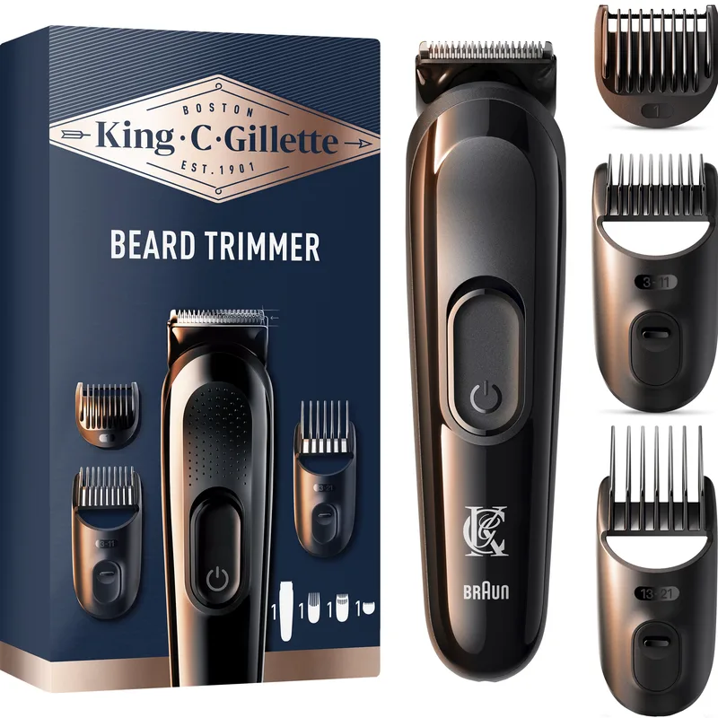 Gillete King C Beard Trimmer Μηχανή Κουρέματος για Γρήγορη & Εύκολη Περιποίηση για Γένια Κάθε Τύπου 1 Τεμάχιο