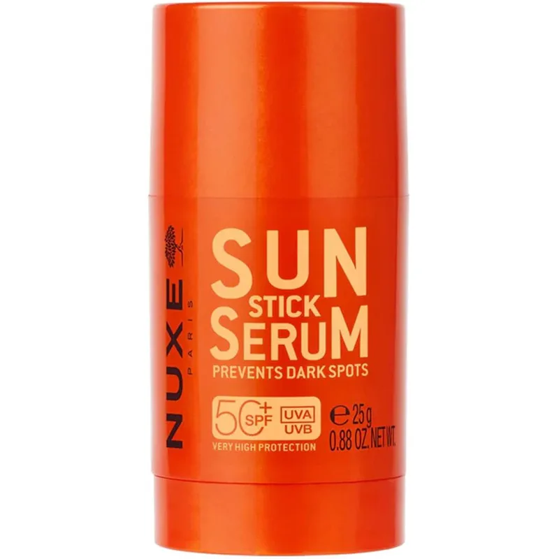 Nuxe Serum Spf50+ Sunstick Αντηλιακό Στικ Προσώπου Πολύ Υψηλής Προστασίας με Δράση Αντιγήρανσης, Κατά των Σκούρων Κηλίδων & Απαλή Υφή 25g