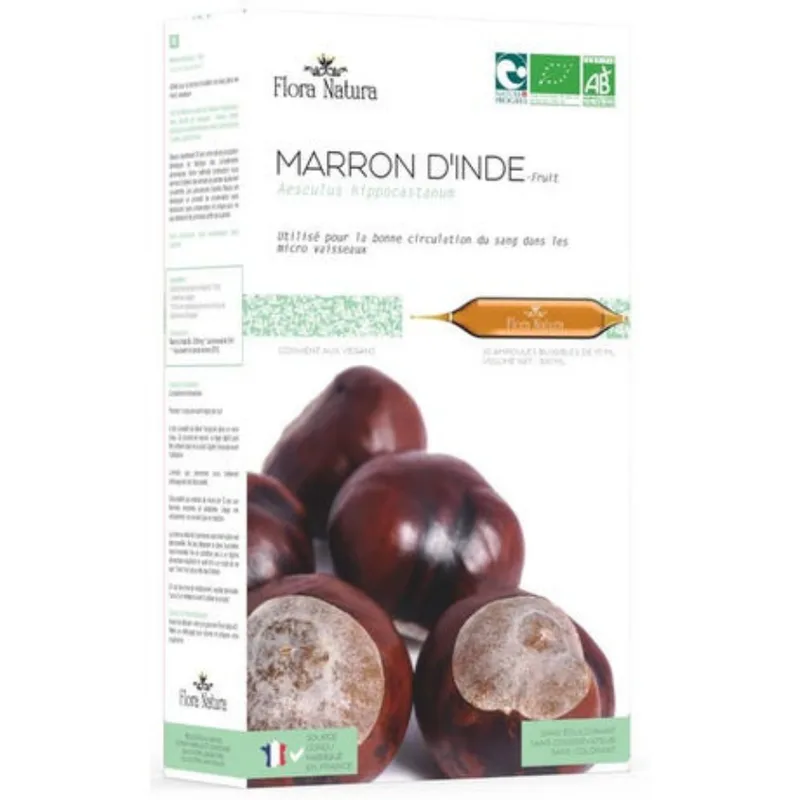 Flora Natura Horse Chestnut Organic Circulation 20 vials