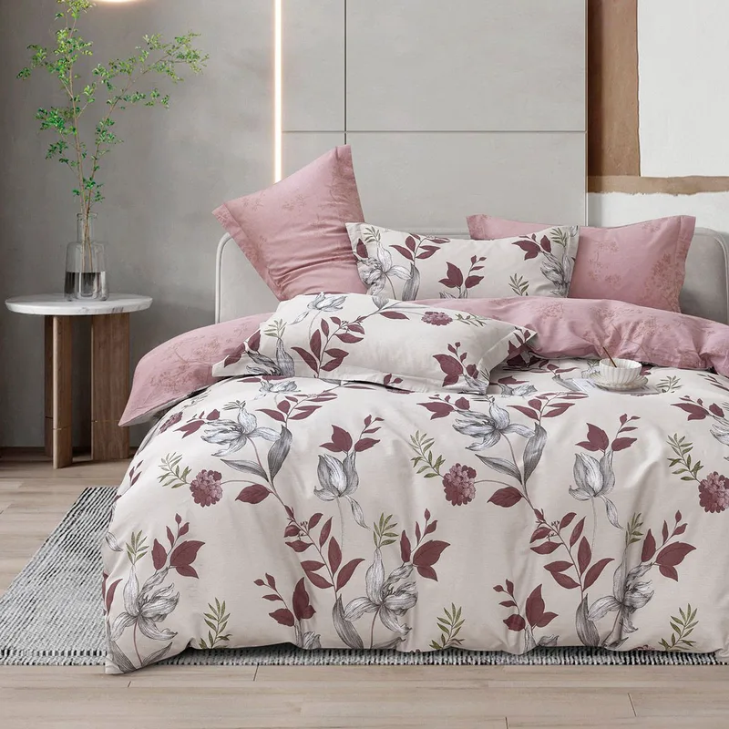 Beauty Home Σετ σεντόνια υπέρδιπλα με λάστιχο Art 12286 Ariel 165x200+30 Αμέθυστος