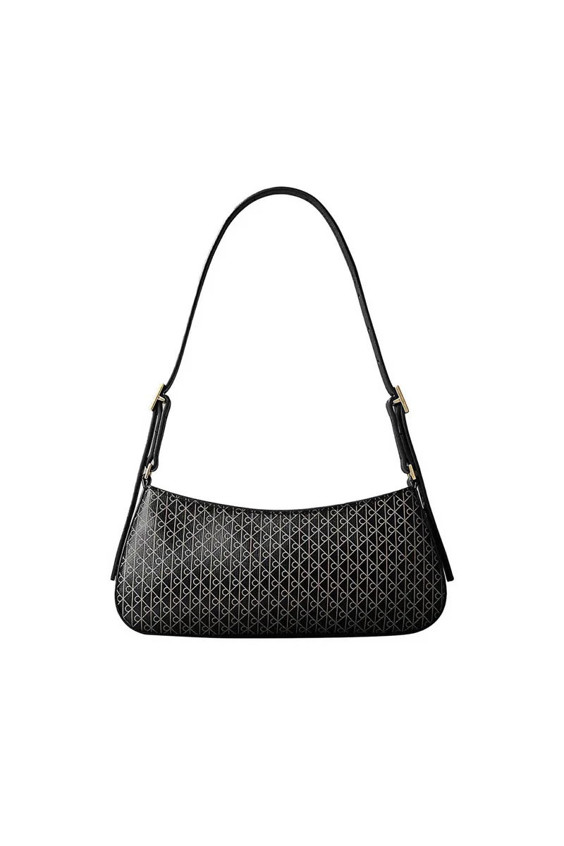 Calvin Klein Jeans γυναικεία τσάντα ώμου με all-over monogram - LV04F3324G Μαύρο