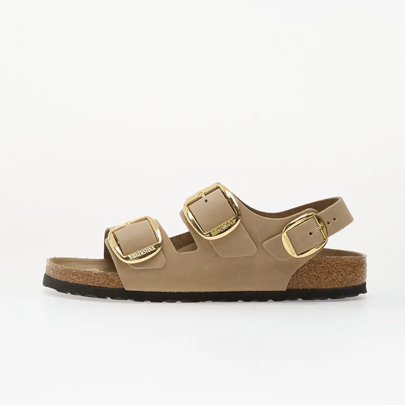 Sneakers Birkenstock Milano Big Buckle Oiled Leather Women Tabacco Brown EUR 41