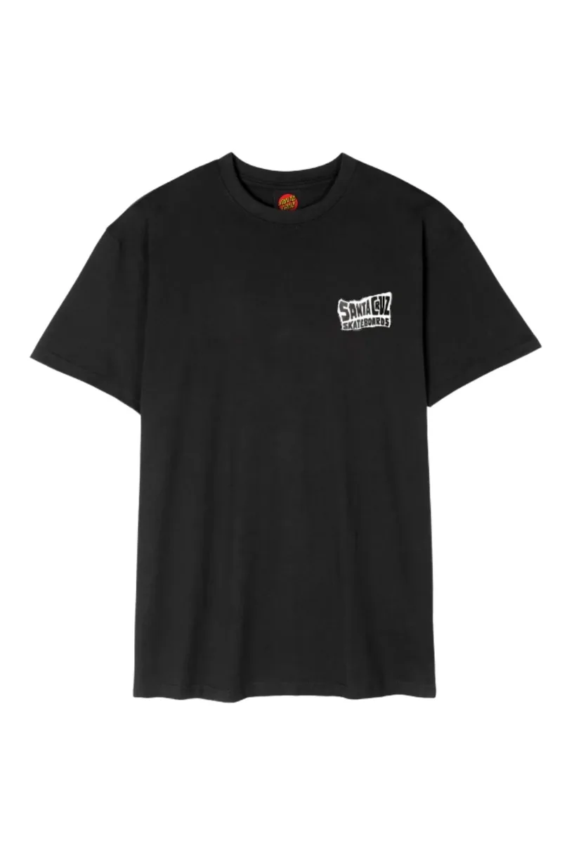 SANTA CRUZ T-Shirts Collage Hand T-Shirt - BLACK-SCA-TEE-13251-BLACK
