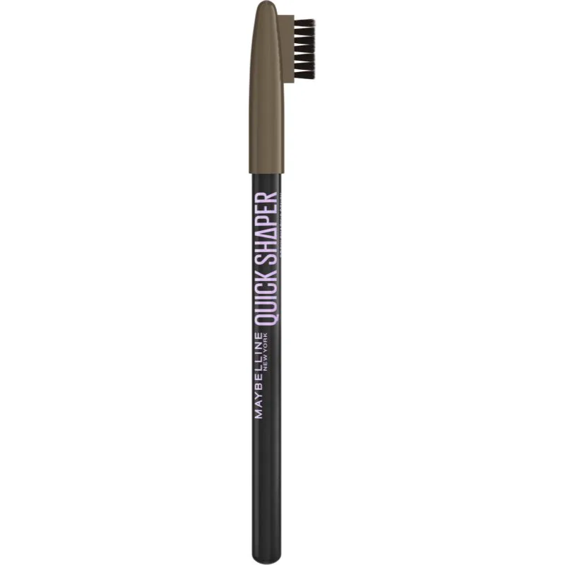 MAYBELLINE NEW YORK Quick Shaper ακριβής μολύβι για τα φρύδια με βούρτσα απόχρωση 04 Medium Brown 1 τμχ