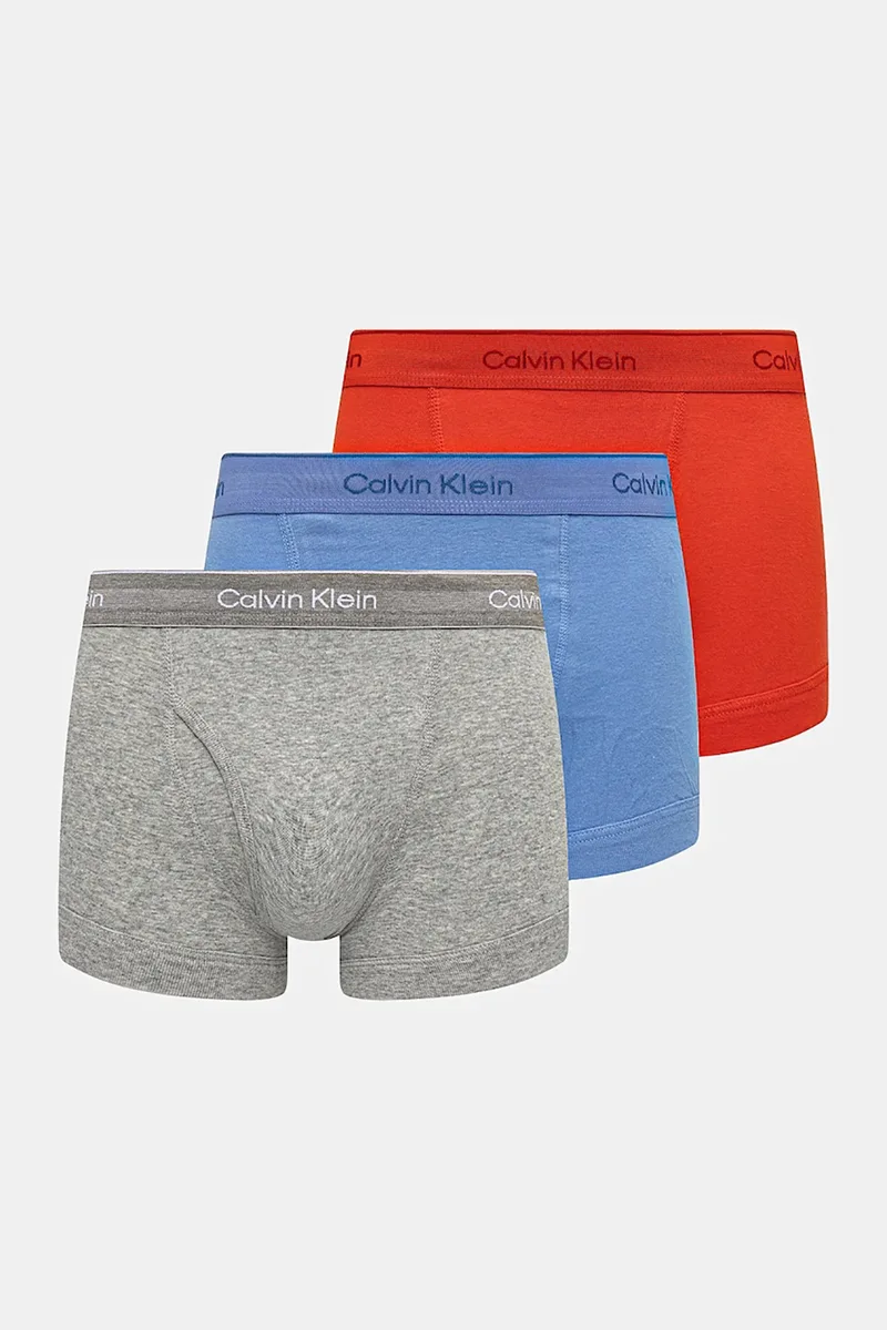 Calvin Klein ανδρικά βαμβακερά μποξεράκια-100% Cotton (Συσκ. 3τμχ.)-000NB4002A-VQI