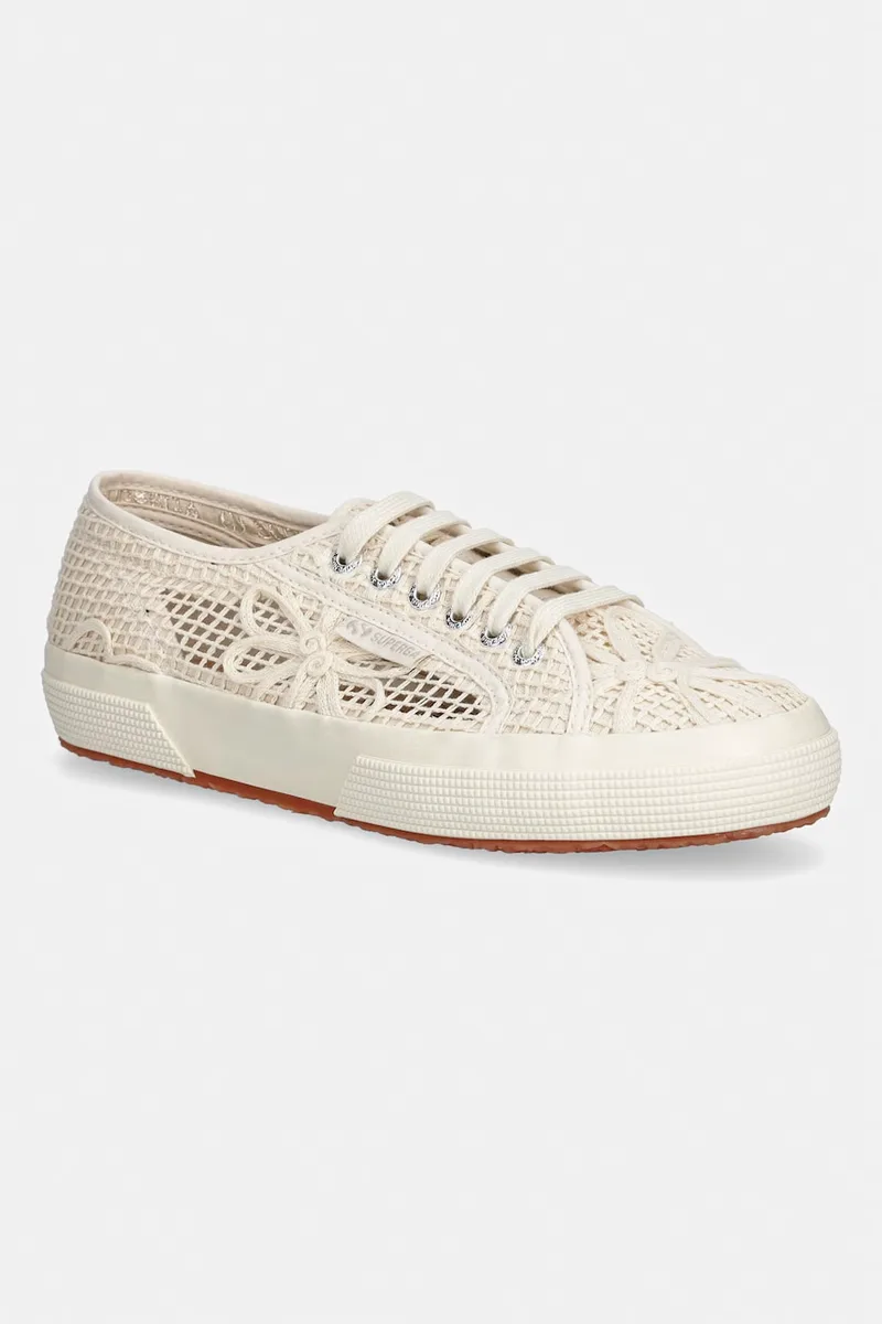 Superga 2750 NET FLOWER CROCHET πάνινα sneakers Γυναικεία