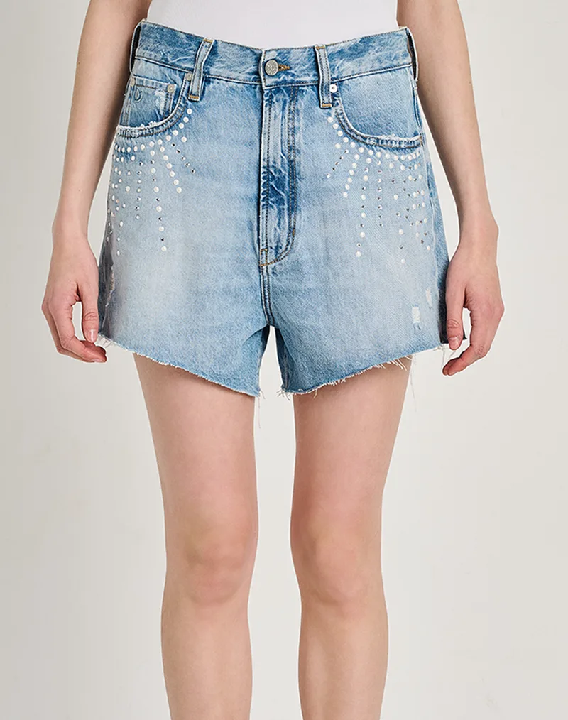 STAFF New Dora Wmn Short Pant 100%Co 5-981.014.S4F.055-.00 DenimLightBlue