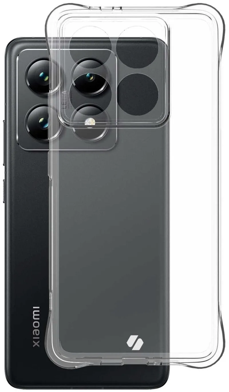 Θήκη Xiaomi 14T Pro Spacecase Anti-Shock Διάφανη Σιλικόνης 1mm - Clear (5905719112998)