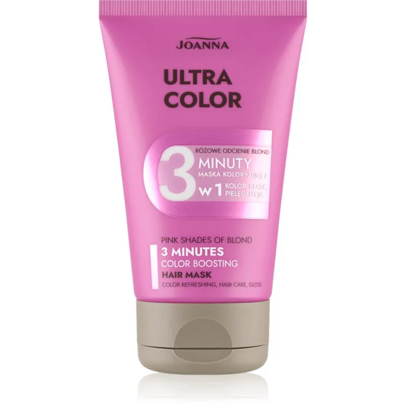 Joanna Ultra Color Ροζ Shades 3 Minutes μαλακτικό με χρώμα απόχρωση Ροζ 100 ml