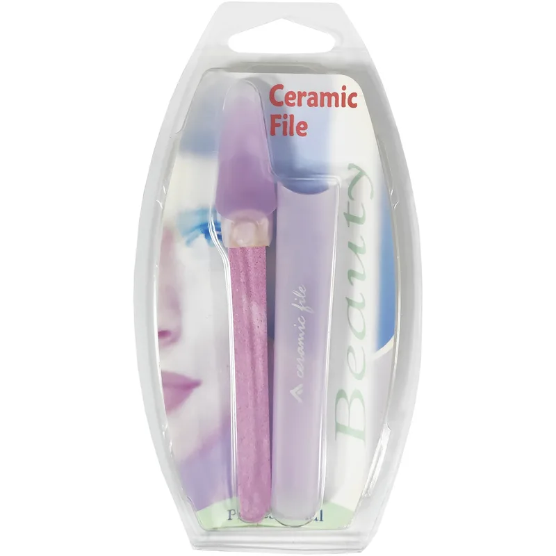 Fraliz Ceramic File Κεραμική Λίμα Νυχιών με Θήκη 1 Τεμάχιο - Μωβ