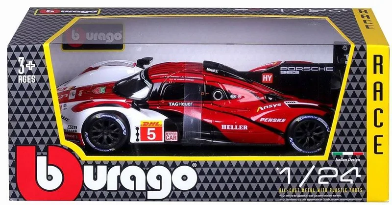 ΟΧΗΜΑ RACE PORSCHE 963 ΜΕΤΑΛΛΙΚΟ ΑΝΤΙΓΡΑΦΟ 1:24 (18/28022)