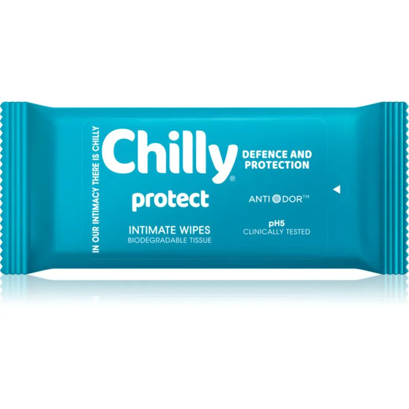 Chilly Protect Intimate Wipes μαντηλάκια για προσωπική υγιεινή 12 τμχ