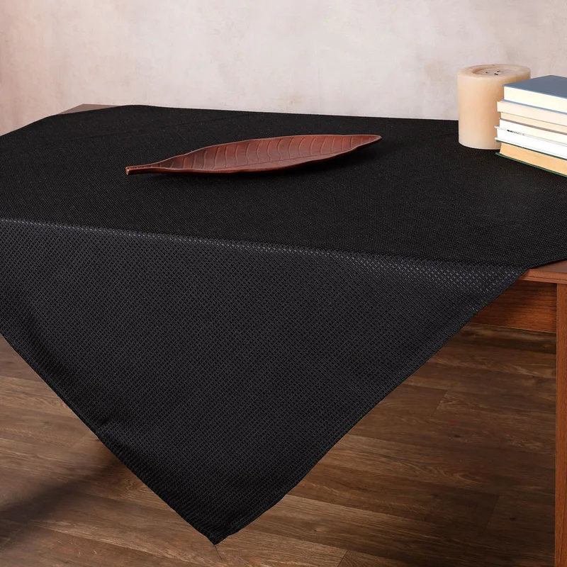 Τραπεζομάντηλο (175x175) Silk Fashion Nelly Black
